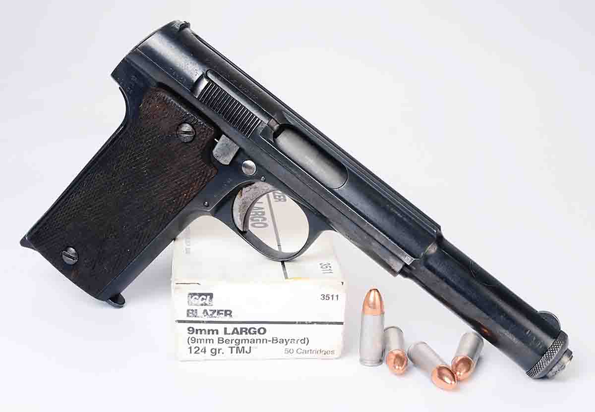 Mike’s Astra Model 1921 9mm Largo. CCI’s Blazer 9mm Largo factory ammunition is now discontinued.